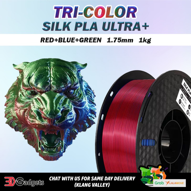 Magma Silk Pla Ultra Dual Tri Color D Printer Filament D