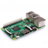 Raspberry Pi 3 Model B, 1.2GHz CPU, 1GB RAM, WiFi/BLE