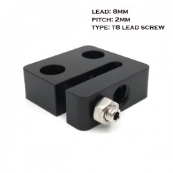 Anti-Backlash Nut Block 8mm Lead 2mm Pitch for T8 Screw