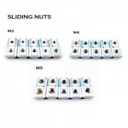 2020 Sliding Nut M3/M4/M5- 10pcs