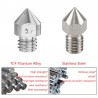 MK8 Compatible TC4 Titanium Alloy Nozzle - 1.75mm Filament