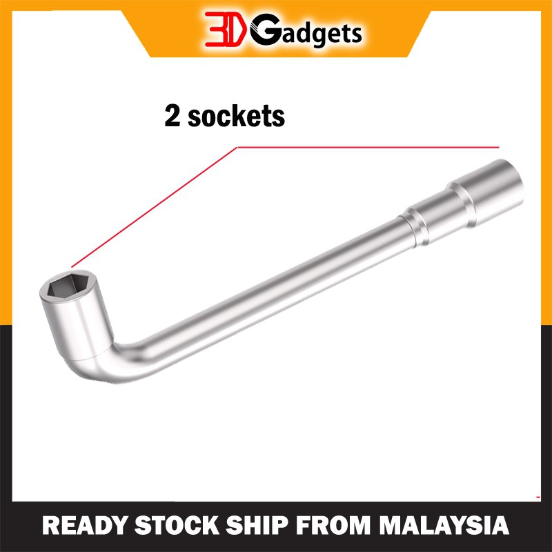 3D Gadgets Malaysia | L- Shaped Nozzle Wrench 6mm/ 7mm