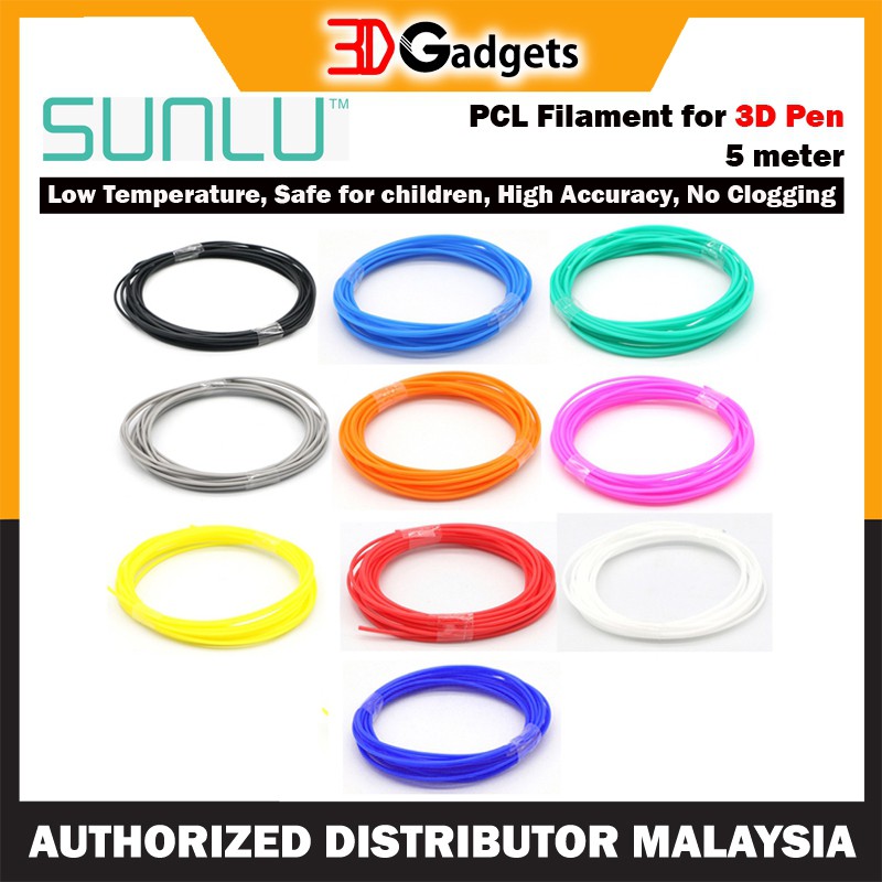 3D Pen PCL Filaments - 5 meters