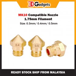 MK10 Compatible Nozzle- 1.75mm Filament (All Sizes)