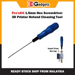 Pro'sKit 1.5mm Hex Screwdriver for 3D Printer Hotend Cleaning Tool