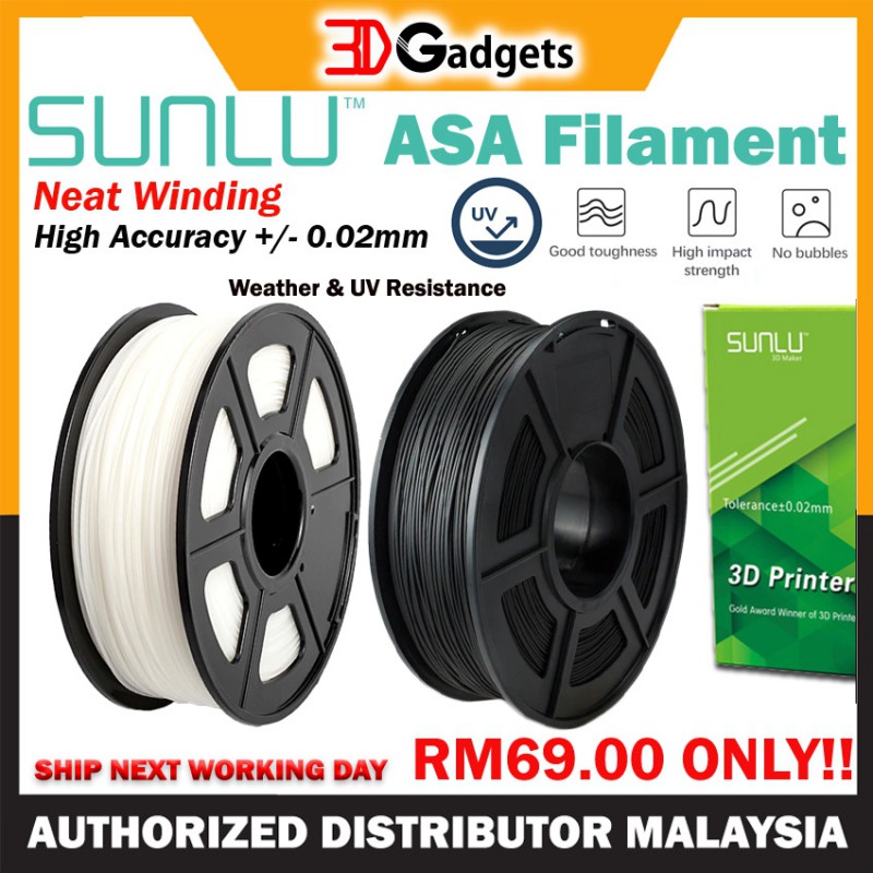 Sunlu ASA 3D Printer Filament 1.75mm 1KG