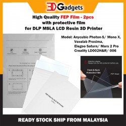 High Quality FEP Film with Protective Films Set - 2pcs for MSLA LCD DLP 3D Printer