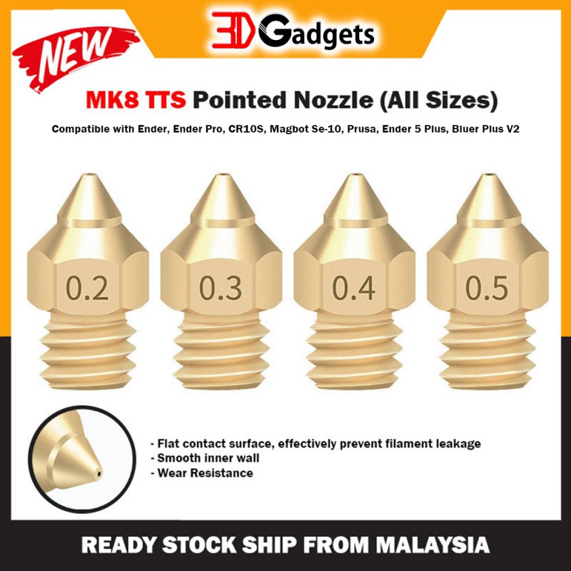 MK8 TTS Pointed Nozzle (All Sizes)