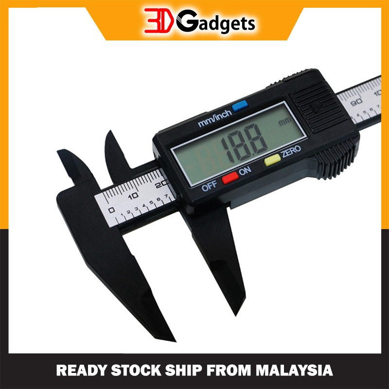 3D Gadgets Malaysia | Carbon Fiber Composite Digital Caliper