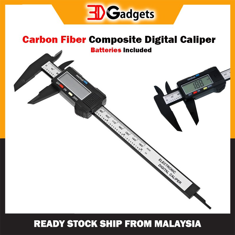 Carbon Fiber Composite Digital Caliper