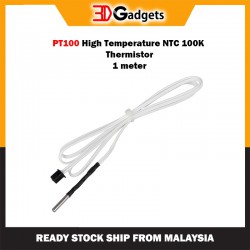 PT100 High Temperature NTC 100K Thermistor- 1 meter