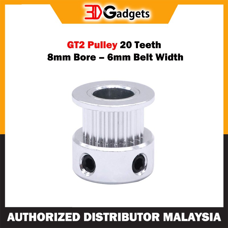 GT2 Pulley 20 Teeth 8mm Bore – 6mm Belt Width