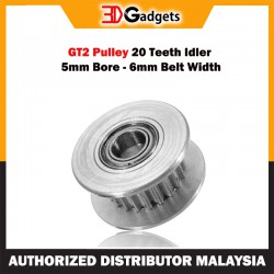 GT2 Pulley 20 Teeth Idler 5mm Bore 6mm Belt Width