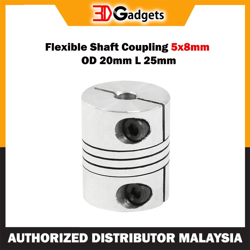 Flexible Shaft Coupling 5x8mm OD 20mm L 25mm