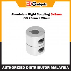 Aluminium Rigid Coupling 5x8mm OD 20mm L 25mm