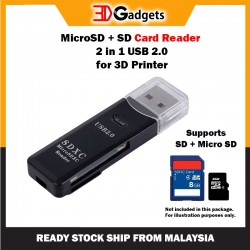 MicroSD & SD Card Reader  2 in 1 USB 2.0 for 3D Printer