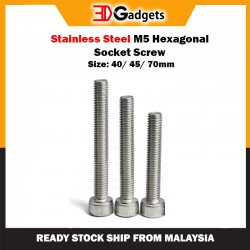 Stainless Steel M5 Hexagonal Socket Screw 40mm/ 75mm