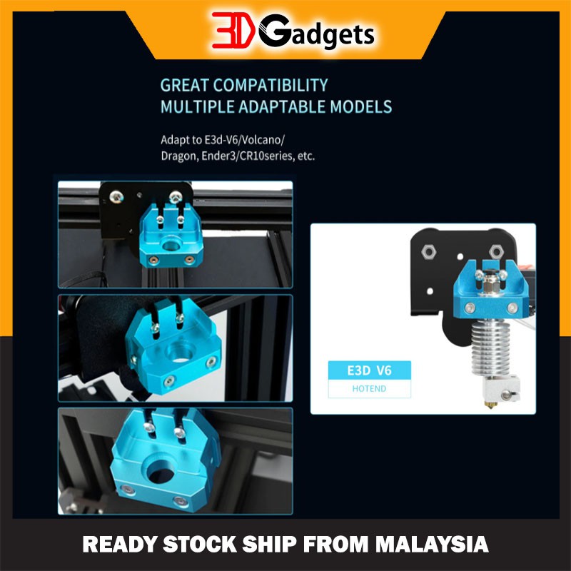 3D Gadgets Malaysia | Aluminium E3D V6 Compatible All Metal Hotend ...