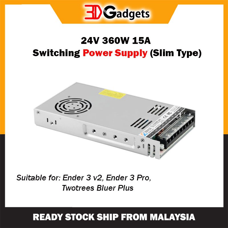 24V 360W 15A Switching Power Supply (Slim Type)