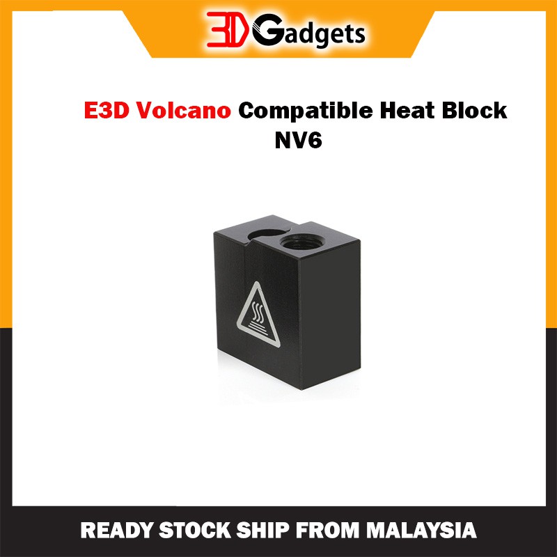 E3D Volcano Compatible Heat Block NV6
