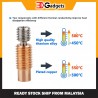 Titanium Bi-Metal Heat Break Compatible for CR10, CR-6 Max and Ender Series- 1.75mm filament