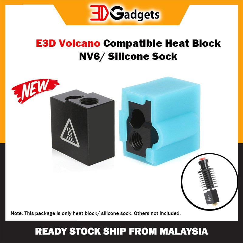 E3D Volcano Compatible Heat Block NV6