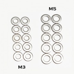 Stainless Steel M3 Flat Washer - 10pcs