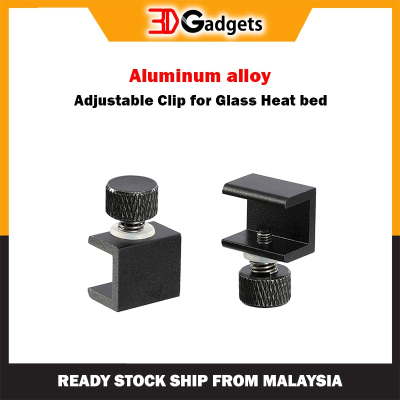 Aluminium Alloy Adjustable Clip for Glass Heat Bed 3D Printer