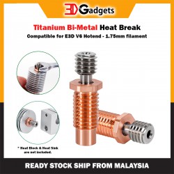 Titanium Bi-Metal Heat Break Compatible for CR10, CR-6 Max and Ender Series- 1.75mm filament