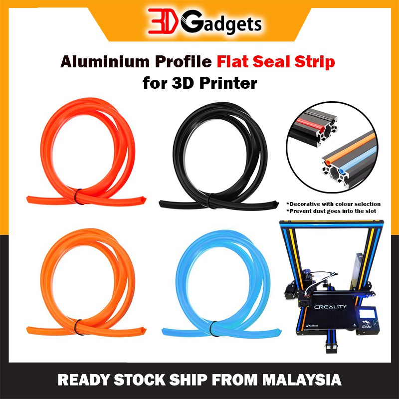 Aluminium Profile Flat Seal Strip 1 meter for 3D Printer