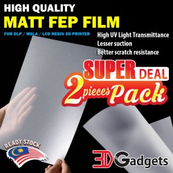 HIGH QUALITY MATT FEP WITH PROTECTIVE FILM FOR PHOTOPOLYMER RESIN MSLA 3D PRINTER