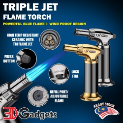 Triple Jet Flame Torch For...