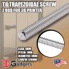 Trapezoidal Screw - 470mm , 4mm Lead 2mm Pitch for 3D Printer Lead Screw