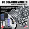 3D Scanner Marker Sticker Type High Reflection Marker Dot