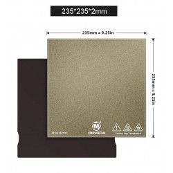 MINGDA Double-Sided Smooth & Textured Magnetic Steel Sheet Magnetic Build Surface for 3D Printer