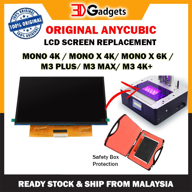 Anycubic Original LCD Screen Replacement Mono X / Mono 4K / Photon M3/ M3 PLUS/ M3 MAX