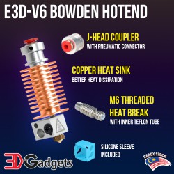 E3DV6 Bowden Hotend Copper Heat Sink for 3d printer