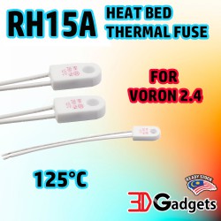 RH15A Heat Bed Thermal Fuse 15A 250V 125°C for Voron 2.4 3D Printer