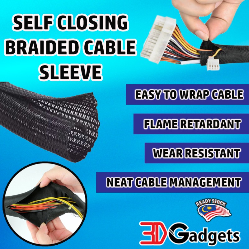 Self Closing Expandable Textile Cable Sleeve