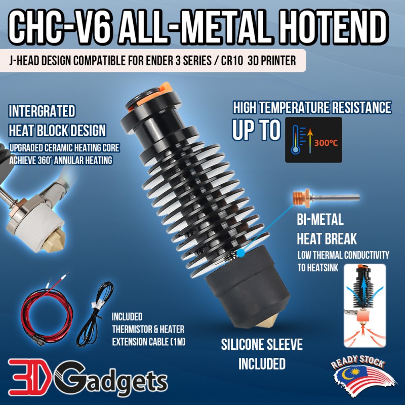 CHC-V6 Type All-Metal Hotend - Integrated Ceramic Heating Core