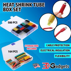 580/ 164 PCS Multi Color Heat Shrink Insulation Tube Box Set
