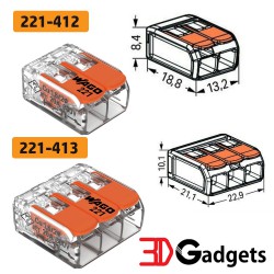 Wago Splicing Connector 221 Series Conductor Compact Quick Terminal