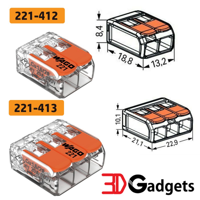 Wago Splicing Connector 212 Series Conductor | 3D Gadgets Malaysia