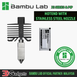 Bambu Lab X1 Series & P1P Hotend with Stainless Steel Nozzle 0.4mm 3D Printer