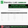 Bambu Lab X1 Series & P1P Spare Sheet for Bambu High Temperature Plate (PEI)