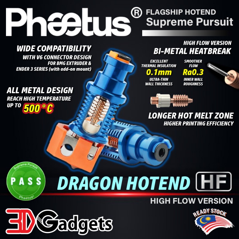 Phaetus Dragon Hotend High Flow (Version V6)