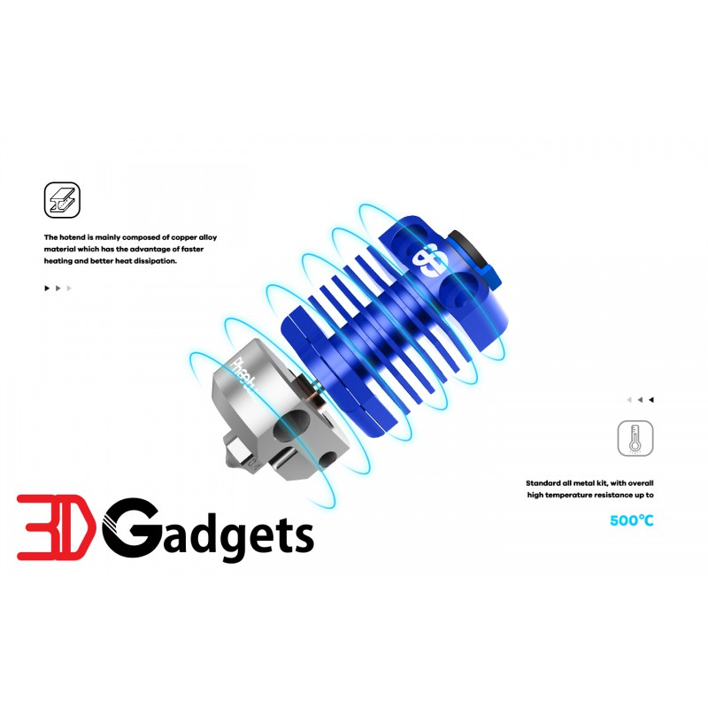Hotend Complet Pour Imprimante 3D Ender 5 - Tout Métal, Avec Ventilateur, Bloc Chauffant, Buse Incluse