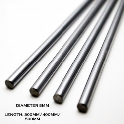 Hardened Chrome Plated Linear Shaft Rod D8mm (Length: 300/400/500mm)