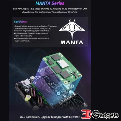 BIGTREETECH Manta E3EZ Mainboard Upgrade to Klipper for FDM 3D Printer