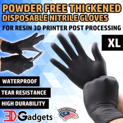 Powder Free Thickened Disposable Nitrile Gloves for Resin 3D Printer Post Processing- 50 Pcs
